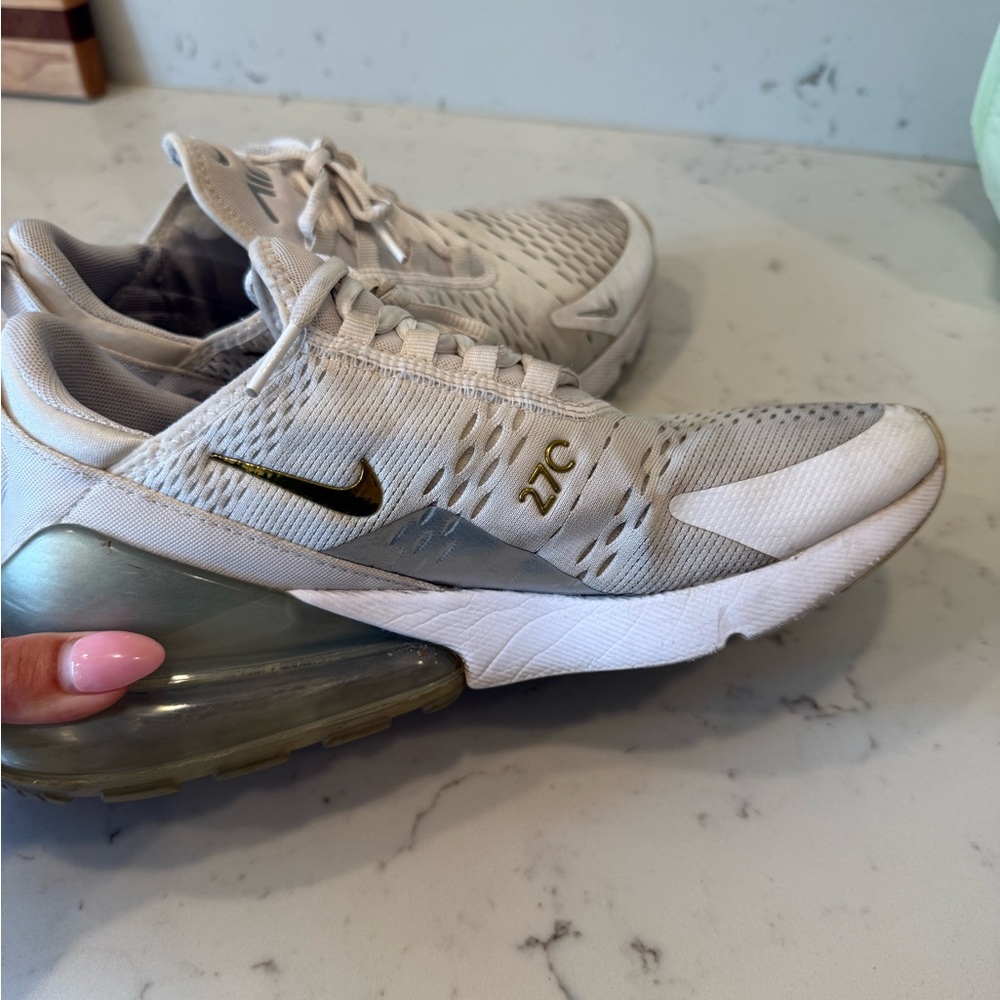 Nike White and Gray Sneakers